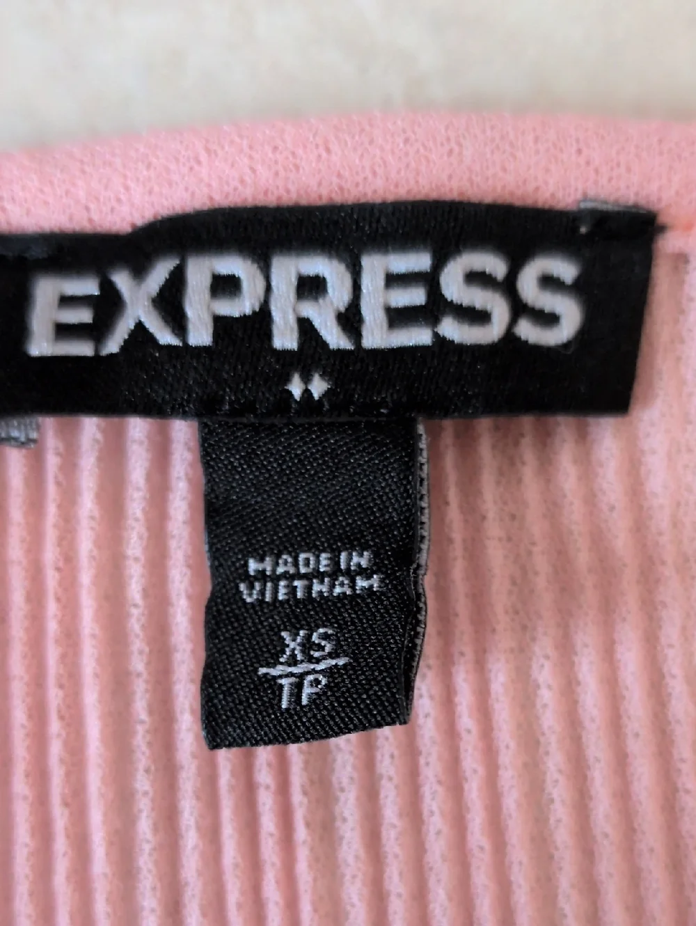 Express Pink Blouse Bell Sleeves Size XS - Picture 4 of 5